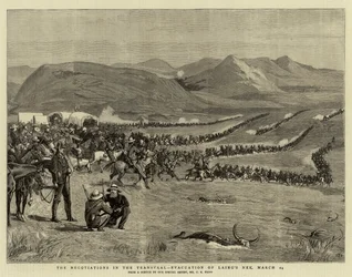 Les négociations au Transvaal, évacuation de Laing